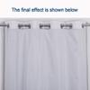 always4u 100% Blackout Curtain Liner Thermal Heat Blocking Curtain Liners Odorless Water-Proof Energy Efficient Blacout Window Cover 2 Panels Hooks Included 51 * 81 view 3