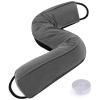 Sunolga Door Draft Stopper Blocks Hot and Cold Air with Removable Washable Cover for Bottom of Door, All-Season Seal Strip for Wind, Noise, Door Sweep for Gaps Up to 3", Home Essentials, 60", Gray view 1