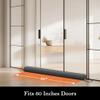 Sunolga Door Draft Stopper Blocks Hot and Cold Air with Removable Washable Cover for Bottom of Door, All-Season Seal Strip for Wind, Noise, Door Sweep for Gaps Up to 3", Home Essentials, 60", Gray view 2