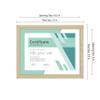 MCS Gallery Essential Document Frame , Natural Woodgrain, 8.5 x 11 in, 2 pk view 4