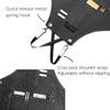 NEWGEM Cotton Canvas Cross Back Apron for Chef Cobbler Men Women with Pockets Kitchen Cooking Baking Woodworking Work Black view 2