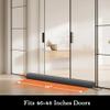 Sunolga Door Draft Stopper Blocks Hot and Cold Air with Removable Washable Cover for Bottom of Door, All-Season Seal for Noise, Light, Wind, Door Sweep for Gaps Up to 3", Home Essentials, 48", Gray view 2