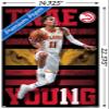 NBA Atlanta Hawks - Trae Young 20 Wall Poster, 22.4L" x 14.7W", Premium Poster & Mount Bundle view 3