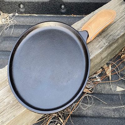 Leather Cast Iron Handle Cover - Handmade in the USA - Veteran-Owned Business