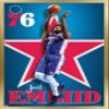 NBA Philadelphia 76ers - Joel Embiid 20 Wall Poster, 22.4L" x 14.7W", Gold Framed Version view 1