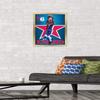 NBA Philadelphia 76ers - Joel Embiid 20 Wall Poster, 22.4L" x 14.7W", Gold Framed Version view 2