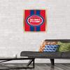 Trends International NBA Detroit Pistons - Logo 20 Wall Poster, 22.4L x 14.7W, Gold Framed Version view 2