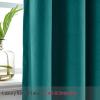 ChadMade 106 Wide x 180 Long Inches Velvet Curtain Grommet Top Extra Long Drape High Ceiling Drapery for Loft Living Room Home Movie Theater Stage Auditorium, Everlade Teal (1 Panel), Leon Collection view 3