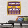NBA Los Angeles Lakers - Champions 20 Wall Poster, 34L" x 22.4W", Gold Framed Version view 2