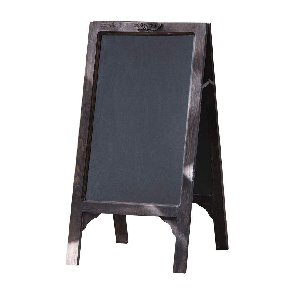 A&B Home Decor Wooden Framed Standing Chalkboard Sign 20x25 inch A-Frame Double Side Blackboard for Kitchen Bar Countertop Wedding Party Caf Restaurant