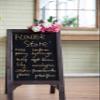 A&B Home Decor Wooden Framed Standing Chalkboard Sign 20x25 inch A-Frame Double Side Blackboard for Kitchen Bar Countertop Wedding Party Caf Restaurant view 4