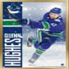 NHL Vancouver Canucks - Quinn Hughes 20 Wall Poster, 22.4L x 14.7W, Gold Framed Version view 1