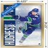 NHL Vancouver Canucks - Quinn Hughes 20 Wall Poster, 22.4L x 14.7W, Gold Framed Version view 3