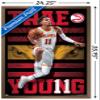 NBA Atlanta Hawks - Trae Young 20 Wall Poster, 34L" x 22.4W", Bronze Framed Version view 3