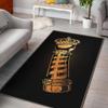 Barber Rug Gold King Barber Pole Black Full Size Area Rug for Living Dinning Room Bedroom Kitchen, Nursery Rug Floor Carpet Yoga Mat view 1