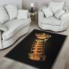 Barber Rug Gold King Barber Pole Black Full Size Area Rug for Living Dinning Room Bedroom Kitchen, Nursery Rug Floor Carpet Yoga Mat view 2