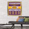 NBA Los Angeles Lakers - Champions 20 Wall Poster, 34L" x 22.4W", Silver Framed Version view 2