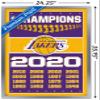 NBA Los Angeles Lakers - Champions 20 Wall Poster, 34L" x 22.4W", Silver Framed Version view 3