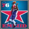 NBA Philadelphia 76ers - Joel Embiid 20 Wall Poster, 22.4L" x 14.7W", Barnwood Framed Version view 1