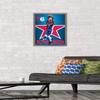 NBA Philadelphia 76ers - Joel Embiid 20 Wall Poster, 22.4L" x 14.7W", Barnwood Framed Version view 2