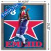NBA Philadelphia 76ers - Joel Embiid 20 Wall Poster, 22.4L" x 14.7W", Barnwood Framed Version view 3