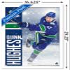 NHL Vancouver Canucks - Quinn Hughes 20 Wall Poster, 22.4L x 14.7W, White Framed Version view 3