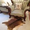 Red Deer Hide Rug Deer Skin Rug Deer Taxidermy Fireplace Deerskin Decor Reindeer Hide Area Rug Animals Mat Carpet for Home Office Bedroom Taxidermy Hunting Collectable 3.2x2.1ft view 2