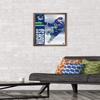 NHL Vancouver Canucks - Quinn Hughes 20 Wall Poster, 22.4L x 14.7W, Bronze Framed Version view 2