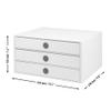 Rssler S.O.H.O. 3 Drawer Box for A4 with Finger Hole, Special Line, Sage view 3