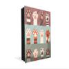 Concept Crystal 50 Keys Cabinet with Decorative Front Panel and Glass White Board K02 Cats paw view 1