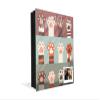 Concept Crystal 50 Keys Cabinet with Decorative Front Panel and Glass White Board K02 Cats paw view 4