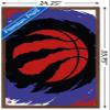 Trends International NBA Toronto Raptors - Logo 20 Wall Poster, 34L x 22.4W, Mahogany Framed Version view 3