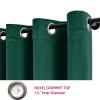 ChadMade 106 Wide x 180 Long Inches Velvet Curtain Grommet Top Extra Long Drape High Ceiling Drapery for Loft Living Room Home Movie Theater Stage Auditorium, Pine Green (1 Panel), Leon Collection view 2