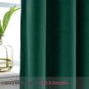 ChadMade 106 Wide x 180 Long Inches Velvet Curtain Grommet Top Extra Long Drape High Ceiling Drapery for Loft Living Room Home Movie Theater Stage Auditorium, Pine Green (1 Panel), Leon Collection view 3