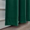 ChadMade 106 Wide x 180 Long Inches Velvet Curtain Grommet Top Extra Long Drape High Ceiling Drapery for Loft Living Room Home Movie Theater Stage Auditorium, Pine Green (1 Panel), Leon Collection view 4