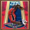 Trends International NBA New Orleans Pelicans - Zion Williamson 20 Wall Poster, 34L x 22.4W, Mahogany Framed Version view 1