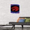 Trends International NBA Toronto Raptors - Logo 20 Wall Poster, 22.4L x 14.7W, White Framed Version view 2