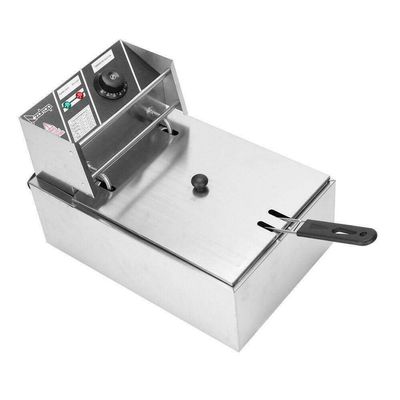 2500W 6L 6.3QT Electric Deep Fryer Commercial Tabletop Restaurant Fry Basket