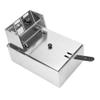 2500W 6L 6.3QT Electric Deep Fryer Commercial Tabletop Restaurant Fry Basket view 1