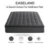 EASELAND Queen Size Mattress Pad Pillow Cover Quilted Fitted Mattress Protector Cotton Top 8-21" Deep Pocket Cooling Mattress Topper (60x80 Inches, Dark Grey) view 2