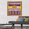 NBA Los Angeles Lakers - Champions 20 Wall Poster, 34L" x 22.4W", Bronze Framed Version view 2