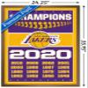 NBA Los Angeles Lakers - Champions 20 Wall Poster, 34L" x 22.4W", Bronze Framed Version view 3