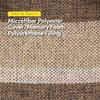 Sweet Home Collection Chair Cushion Memory Foam Pads Tufted Slip Non Skid Rubber Back U-Shaped 17" x 16" Seat Cover, 2 Count (Pack of 1), Bradford Chocolate/Beige view 4