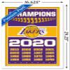 NBA Los Angeles Lakers - Champions 20 Wall Poster, 22.4L" x 14.7W", White Framed Version view 3
