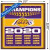 NBA Los Angeles Lakers - Champions 20 Wall Poster, 34L" x 22.4W", Mahogany Framed Version view 3
