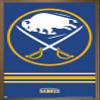 Trends International NHL Buffalo Sabres - Logo 20 Wall Poster, 34L x 22.4W, Bronze Framed Version view 1