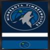 Trends International NBA Minnesota Timberwolves - Logo 20 Wall Poster, 34L x 22.4W, Black Framed Version view 1