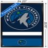 Trends International NBA Minnesota Timberwolves - Logo 20 Wall Poster, 34L x 22.4W, Black Framed Version view 3