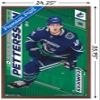 Trends International NHL Vancouver Canucks - Elias Pettersson 19 Wall Poster, 22.375" x 34", Mahogany Framed Version view 3