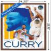 Trends International NBA Golden State Warriors - Stephen Curry 19 Wall Poster, 22.375" x 34", Mahogany Framed Version view 3